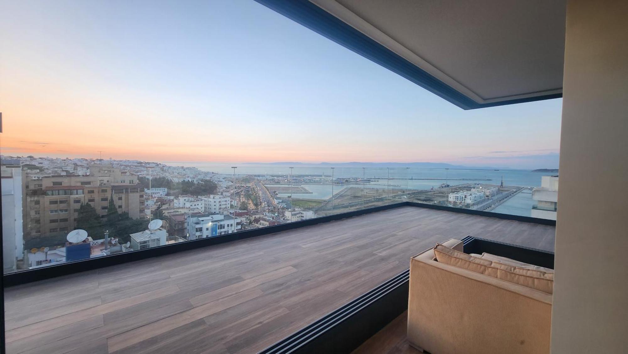 Magnifique Penthouse 160M2 Terrasse 90M2 Vue Mer Tânger Exterior foto