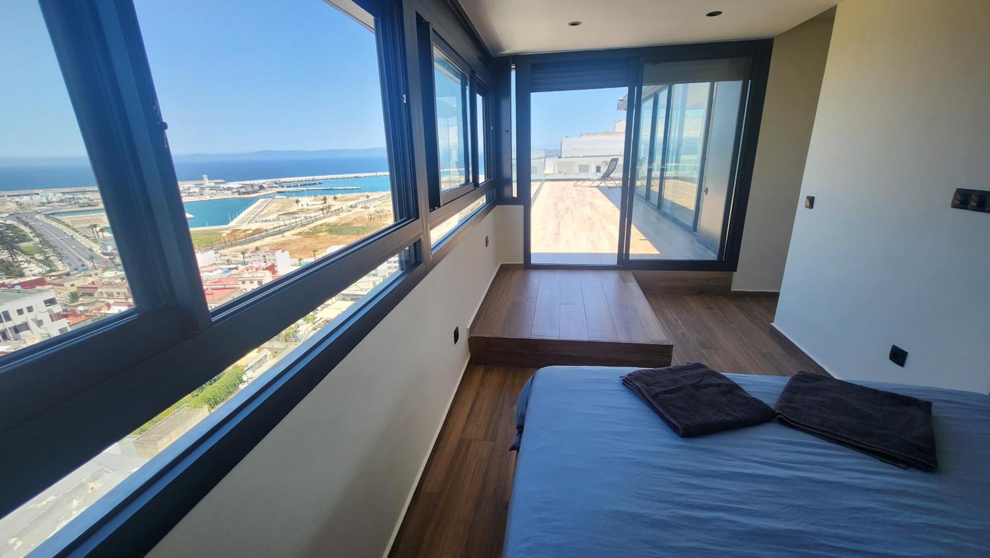 Magnifique Penthouse 160M2 Terrasse 90M2 Vue Mer Tânger Exterior foto